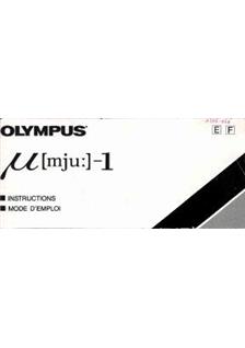 Olympus Mju 1 manual. Camera Instructions.